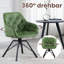 Mehul 44.5cm H Tufted Velvet Upholstered Metal Upholstered Back Accent Chair-1699938788