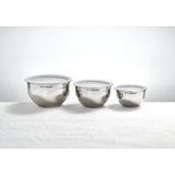 Le Creuset Set of 3 Stainless Steel Mixing Bowls