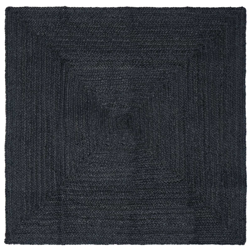 Solid Colour Hand Braided Area Rug, Square 200 cm
