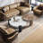 Cream style simple modern marble coffee table