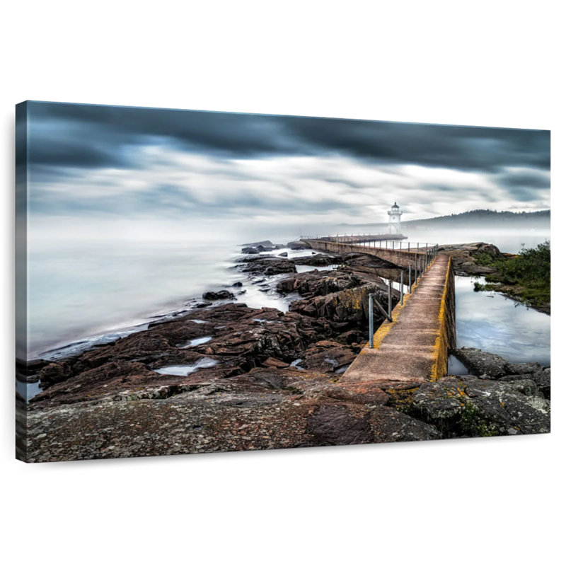 Nicci Grand Marais Lighthouse, 16" H x 24" W