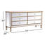 Commode double à miroir 6 tiroirs Brixton-484204291