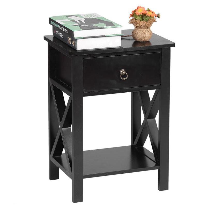 Eliada 15.75'' W Nightstand, Black