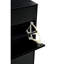 Armoire de rangement pour chaussures en noir, unité d'organisation, 42,24 de hauteur, 9,61 de largeur, 31,5 de profondeur