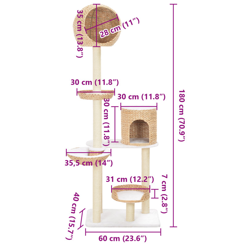 Adler 180cm H Cat Tree