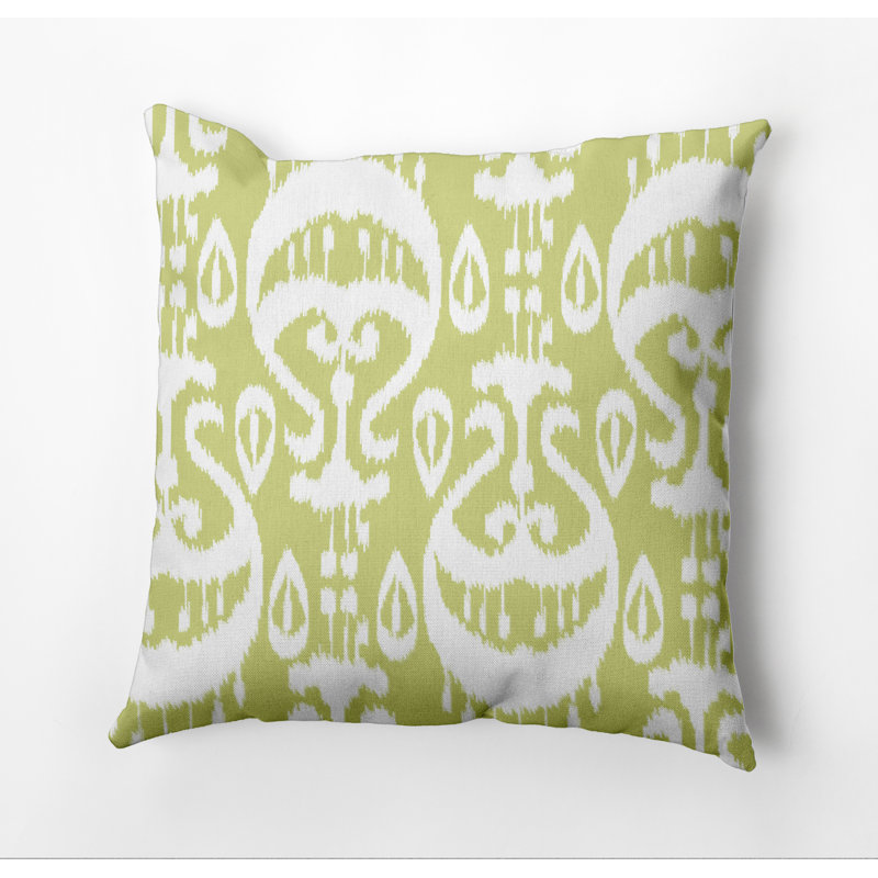 Housse de coussin d'extérieur carré Happy Hippy, H 18 po x l 18 po, Vert