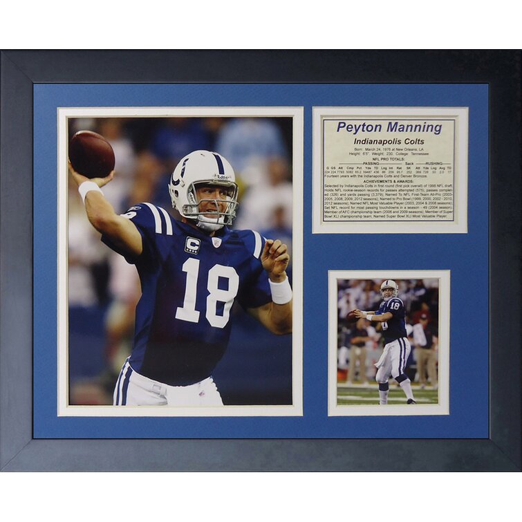 Peyton Manning Indianapolis Colts Art Photo Print. 