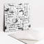 Mayton 30 x 30 cm PVC Singular Tile in White/Black