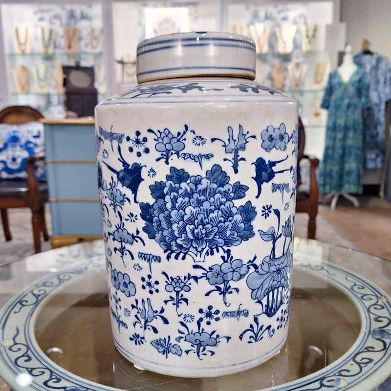 Handmade Porcelain China Ginger Jar