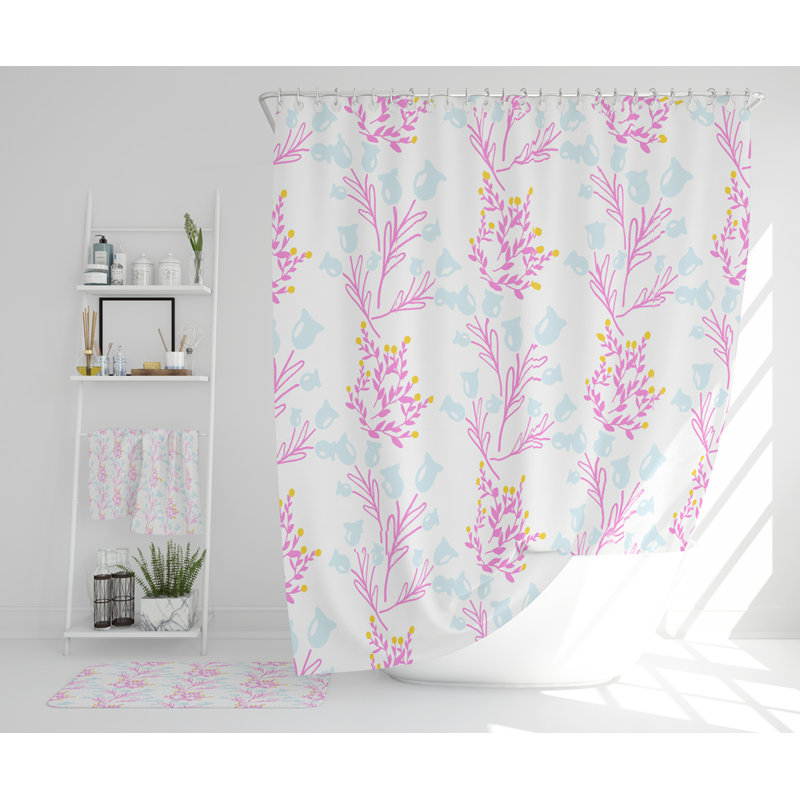 Nashaley Polyester Shower Curtain Set