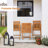 Kaecyn Square Solid Wood 2 - Person Seating Group Foldable Conversation Set