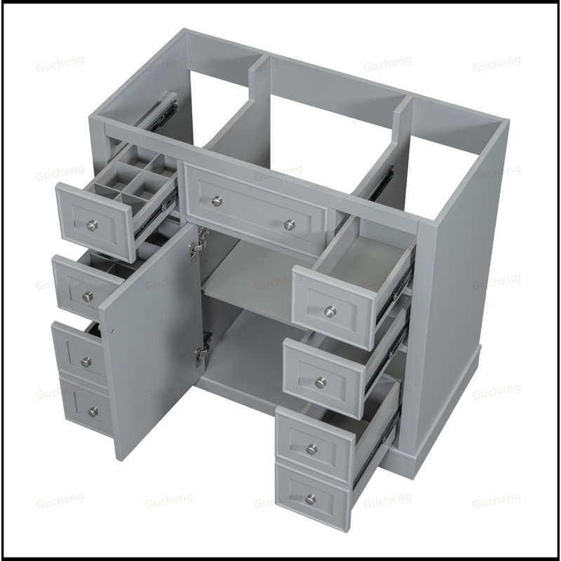 Base de meuble-lavabo 36 po seulement, Gris
