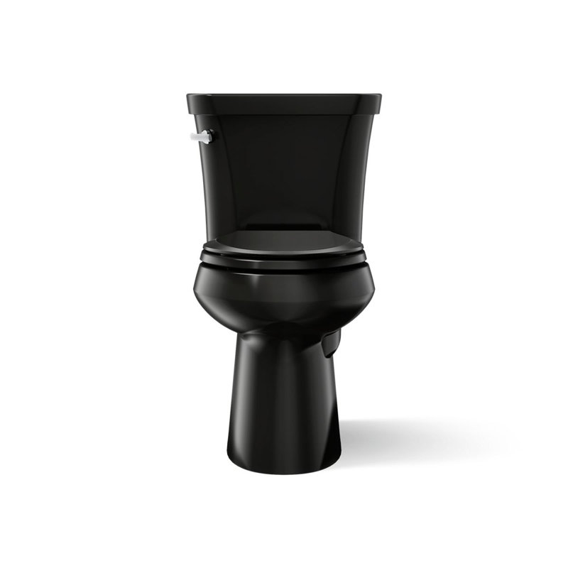 Highline™ 1.6 GPF Elongated Two-Piece Toilet (Seat Not Included), Black, Left-Hand