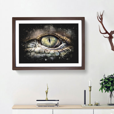 Crocodile Eye - Framed Print