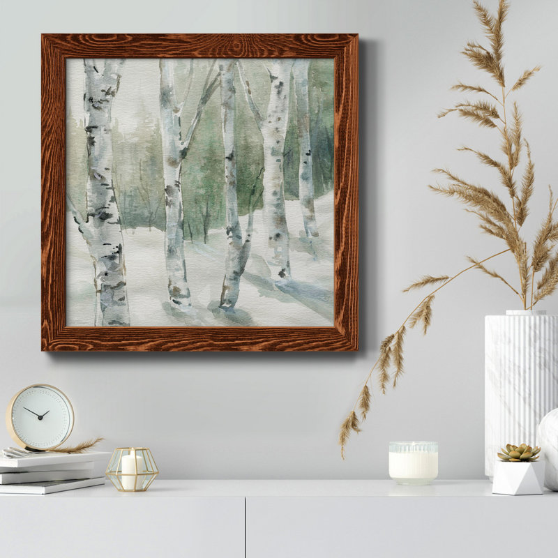 Peony Bouquet I - Peinture sur toile encadrée, H 17 po x l 17 po x P 1,5 po, Érable encadré