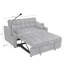 Canapé futon moderne et fonctionnel avec causeuse en velours avec lit escamotable, dossier inclinable réglable, coussins décoratifs, poches, idéal pour le salon-538083299
