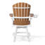 Fauteuil de comptoir pivotant blanc Kevin Adirondack-130679235-130679241