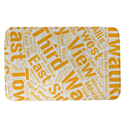 Milwaukee Memory Foam Non-Slip Bath Rug