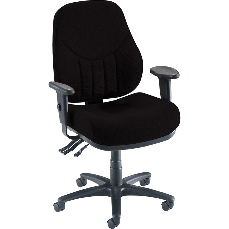 Lorell Polyester Blend Task Chair, Black