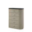 Commode 5 tiroirs avec surface en marbre