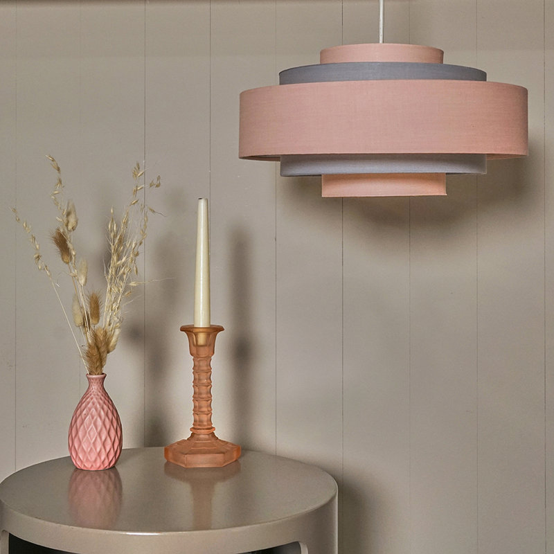 Hampshire 19.5cm H Cotton Drum Pendant Shade ( Clip On )