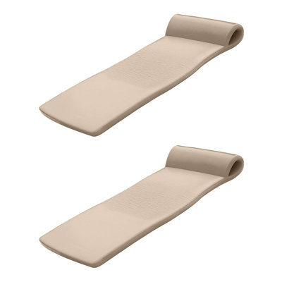TRC Recreation Sunsation 70-Inch Foam Raft Lounger Pool Float, Bronze (2 Pack)
