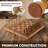 Chess Set with Carved Staunton Pieces - Book-Style Folding Solid Wood Board with Interior Storage - Board Game for Kids and Adults by Trademark Games