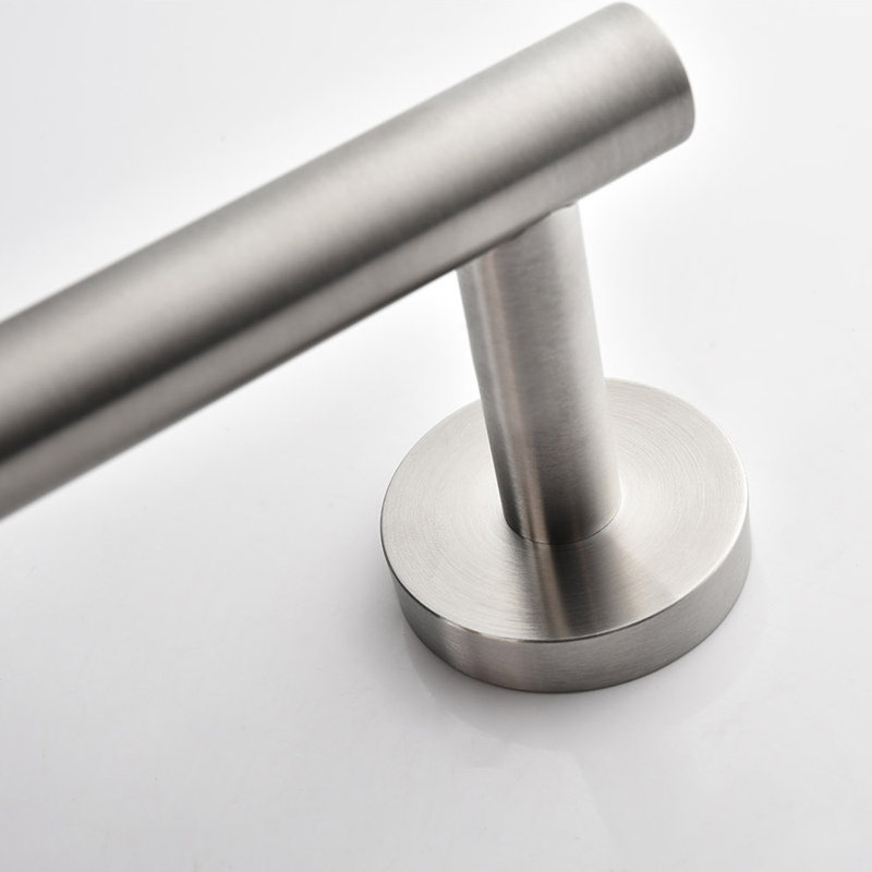 Ensemble de 4 porte-serviettes de salle de bain en acier inoxydable avec quincaillerie de fixation, Nickel brossé