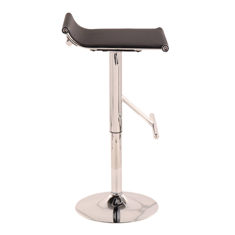 Élégant tabouret de bar réglable pour la cuisine et la salle à manger, rehaussant l'ambiance, Noir, noir, noir, noir