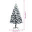  Artificial Christmas Tree with 300 LEDs with Stand Green-2074340217-2074340198