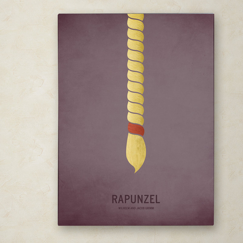 « rapunzel », art sur toile, H 19 po x l 14 po x P 2 po