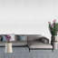 Papier peint baroque aristocratique royal gris royal