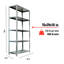 Heavy-Duty 100% Galvanized Steel Shelving Unit  Vintage Shelving Bookshelf