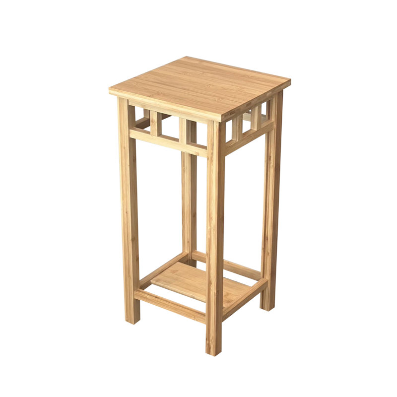 Zen Plant Stand Telephone Table with Bottom Shelf
