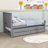 Kids Twin Platform with Trundle with Drawers-996274420