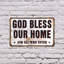 «God Bless Our Home Street» (paquet de 2) en aluminium 7 po x 10 po
