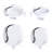 Deno 24-Piece Porcelain Dinnerware Set, Service For 6