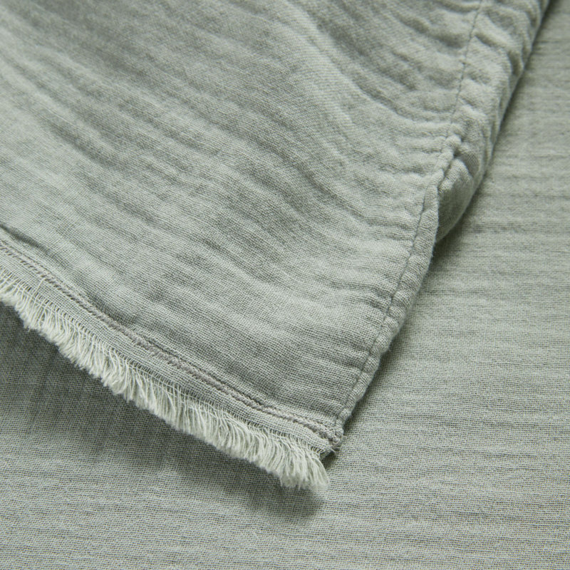 Cotton Blend, Polyester Solid Colour Duvet Cover, Emperor, Almond Green