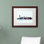 «Jersey City NJ Skyline Blue», impression encadrée