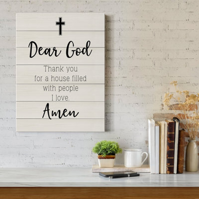 Dear God - reproduction d'art sur toile tendue