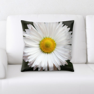 Coussin décoratif fleur à fond