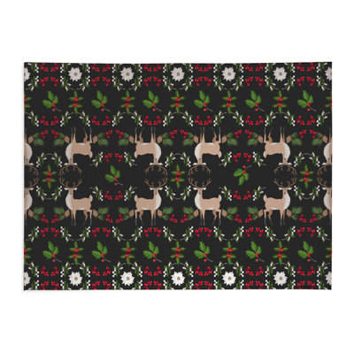 Botanical Deer Low Profile Kitchen Mat