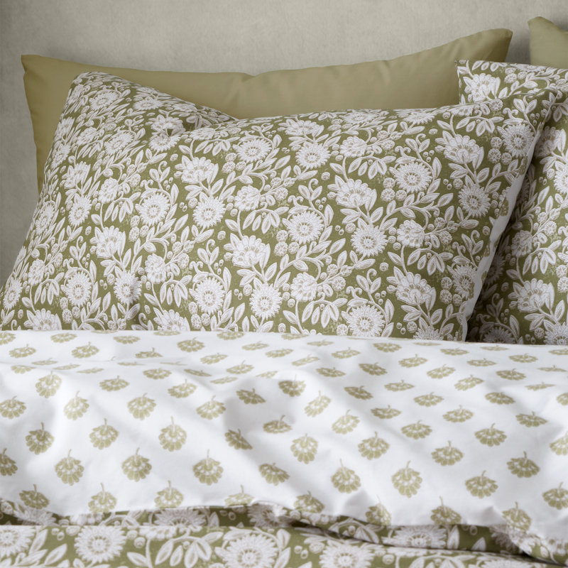 Cotton Blend Geometric Shapes Duvet Cover Set with Pillowcases Included, Kingsize - 2 Standard Pillowcases
