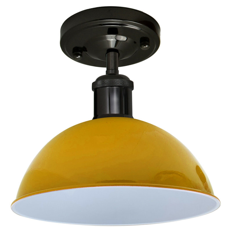 Butterfield Semi Flush Mount, Yellow