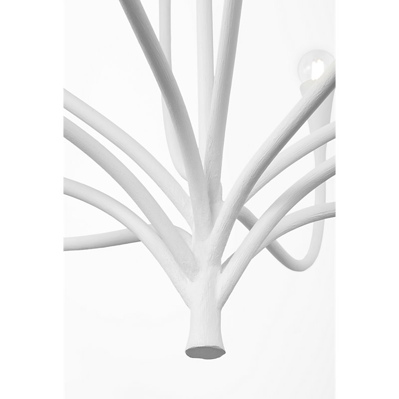 Julie Neill Chandelier, Plaster White, 12 Lights