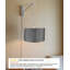 Luminaire suspendu à brancher sur le mur, avec 2 lumières blanches avec diffuseur, abat-jour en lin blanc 18 po x 18 po MAST-1508819350-1508819799