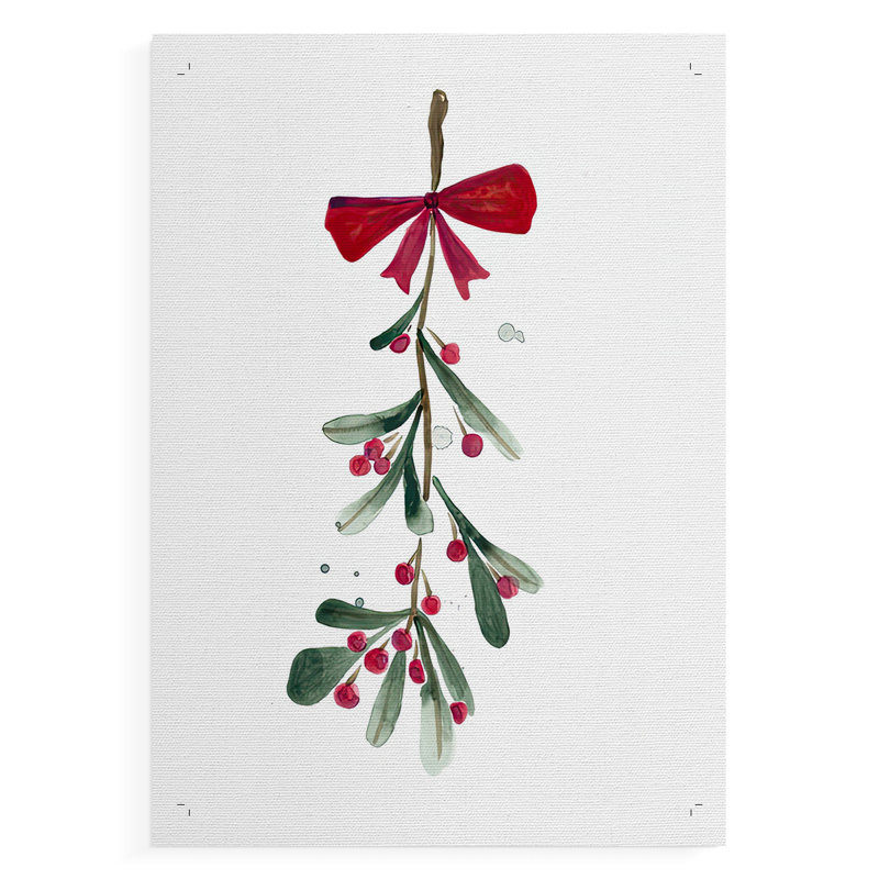 Warm Winter Wishes VI - Impression sur toile seulement - NON-CADRE, H 27 po x l 18 po