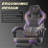 Gaming Chair with Footrest, Big and Tall Gaming Chair for Heavy People, Gamer Chair for Adult with Massage, PU Ergonomic Gaming Chair with headrest, Computer Game Chair for 300lbs, Purple-2124669852