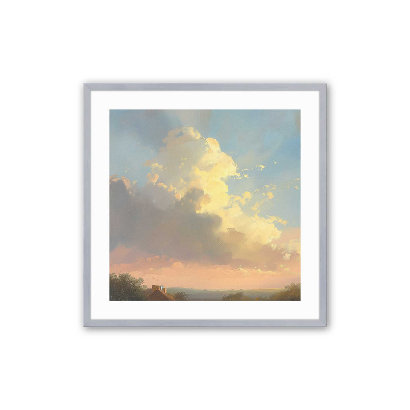 «Brilliant Skies I», Chrome poli, H 13,75 po x l 13,75 po