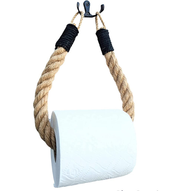 Brompton Wall Mounted Toilet Paper Holder, Light Brown